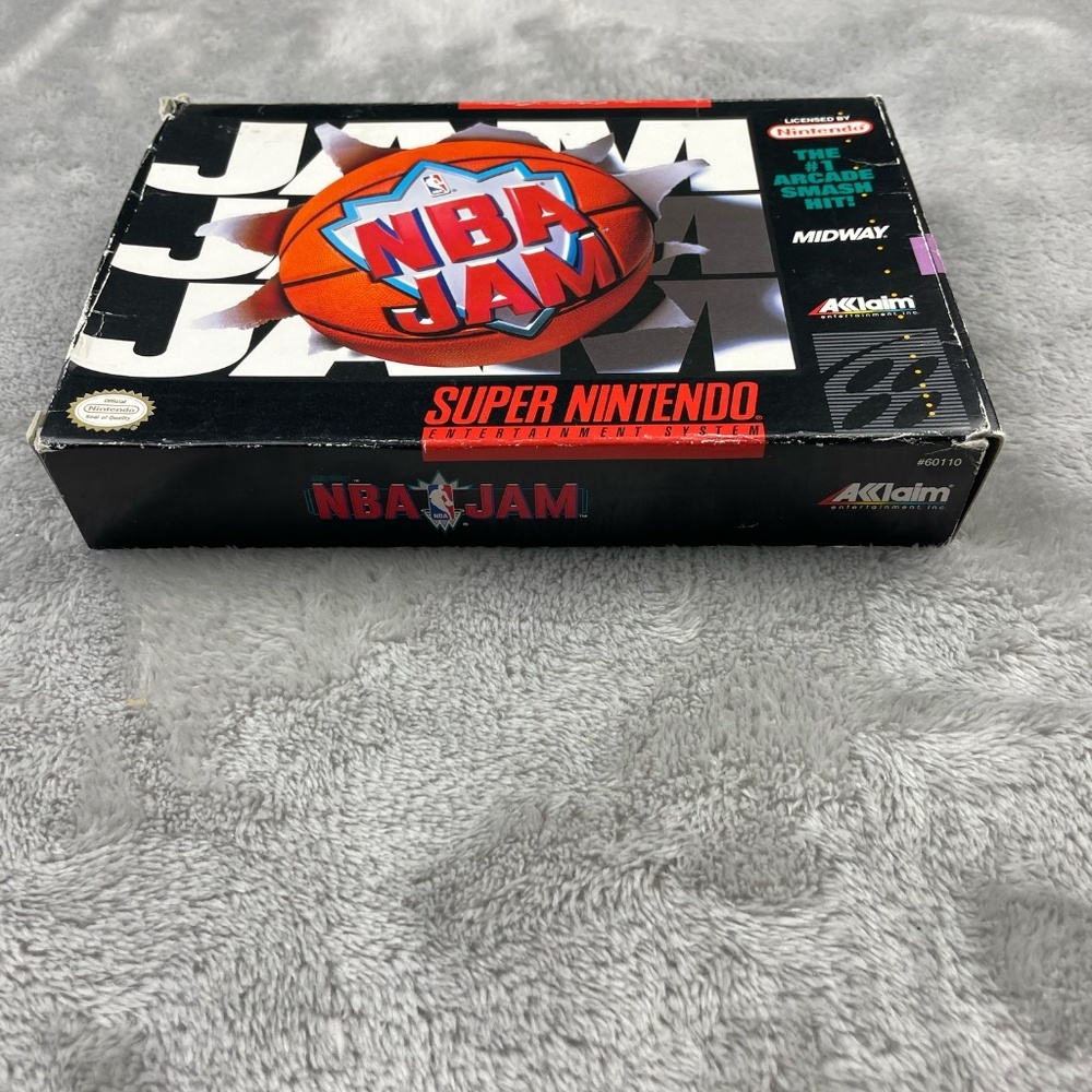 NBA Jam Super Nintendo SNES Authentic Original Tested Vintage Video Game CIB - Picture 9 of 12